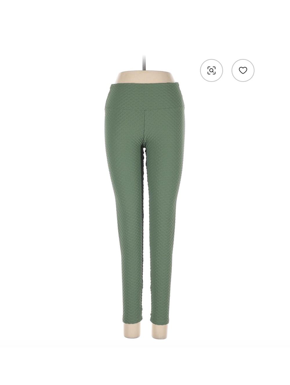 Booty by Brabants Green Mermaid Texture Active Pants Leggings Size OS
